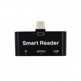 High Speed USB Type C Multi Card Reader Adapter 3.0 - Black - 3