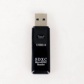 Mosunx USB 3.0 Card Reader MicroSD & SD Card - SHTC-08 - Black - 3