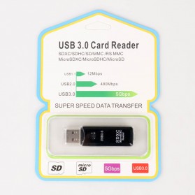 Mosunx USB 3.0 Card Reader MicroSD & SD Card - SHTC-08 - Black - 10