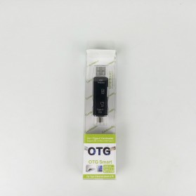 Natrberg Portable OTG Card Reader USB Type C Micro USB - D-188 - Black - 10
