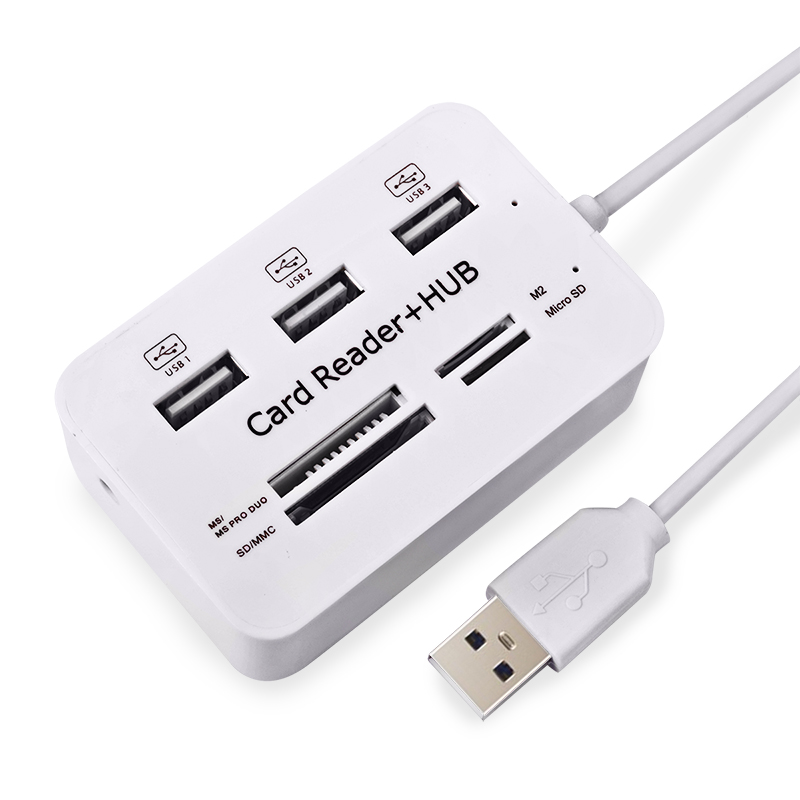 Cable Length: 80cm Color : Black Black JIN 2 in 1 USB 2.0 TF/SD Card Reader & 3-Port HUB Cable Length: 80cm Color : Black Black JIN 2 in 1 USB 2.0 TF/SD Card Reader & 3-Port HUB