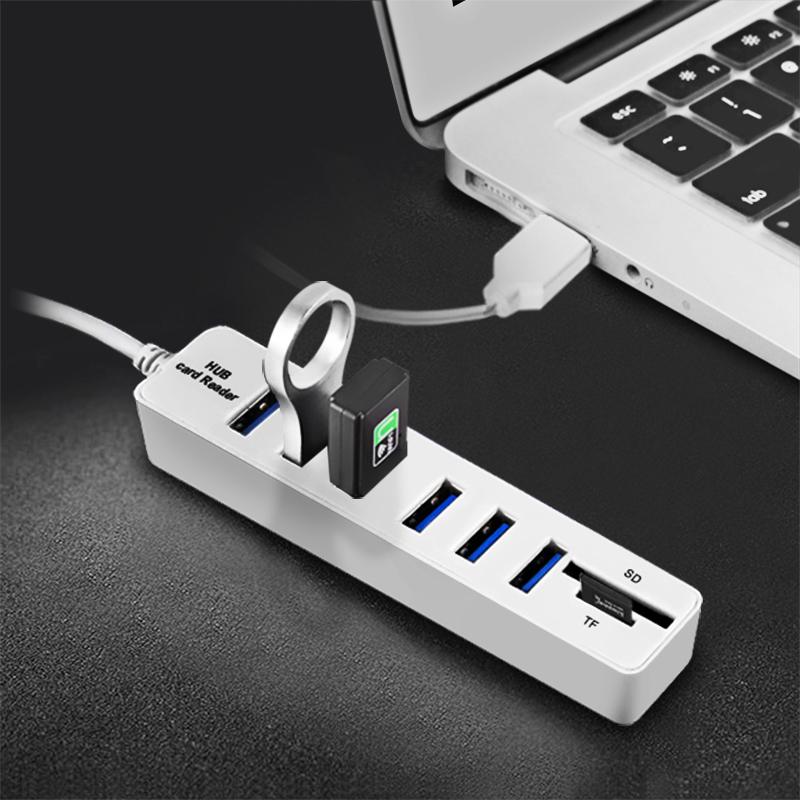 Color : Black JIN 2 in 1 USB 2.0 TF/SD Card Reader & 3-Port HUB Black Cable Length: 80cm Color : Black JIN 2 in 1 USB 2.0 TF/SD Card Reader & 3-Port HUB Black Cable Length: 80cm