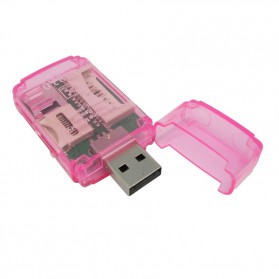 All in One Memory Card Reader CR-9165 - Pink - 1