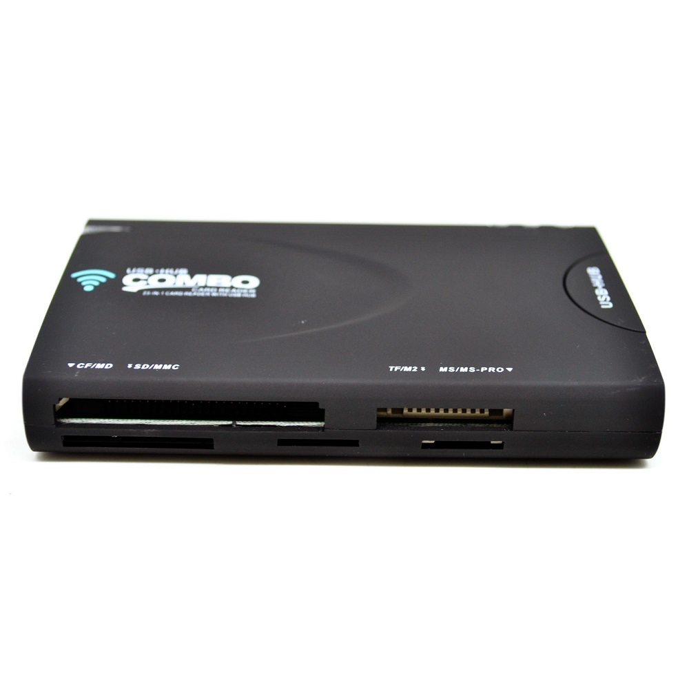 Multifunction Wireless Card Reader with WiFi and USB Hub WDMX5