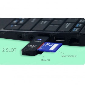 Multifunction USB 3.0 MicroSD + SD Card Reader - Black - 4