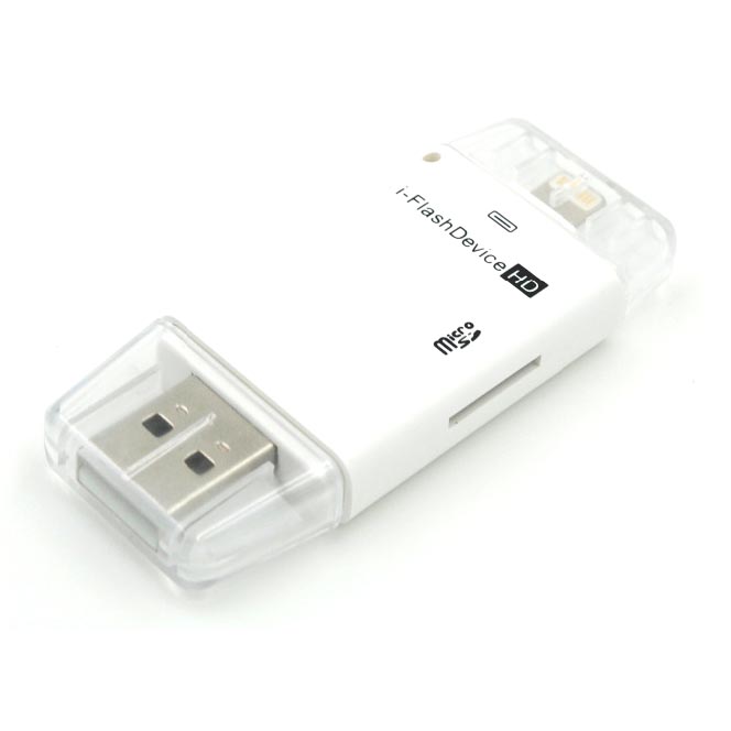 I-FlashDrive External Storage OTG Card Reader for Apple 
