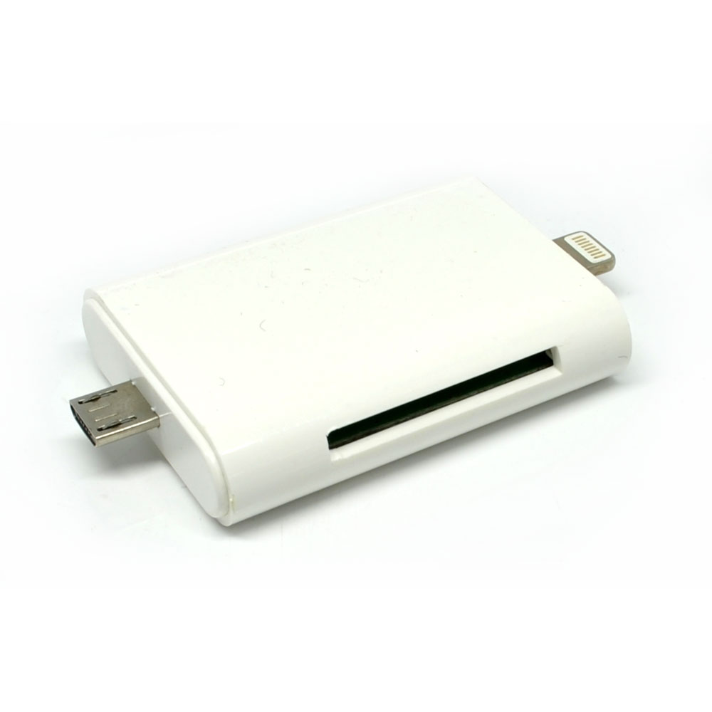 iFlashDrive Lightning Card Reader MicroSD TF dengan Micro USB Adapter