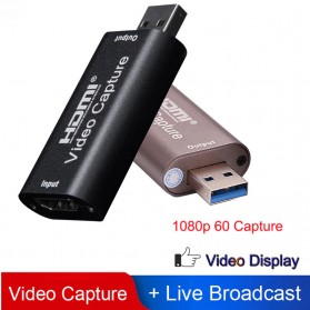 Spare Part Video Player - RULLZ Video Capture Card Grabber Record Box USB 3.0 HDMI - RU800 - Black