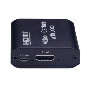 ALLOYSEED HDMI Video Capture Card Adapter Grabber Record Box USB 2.0 4K - MS119 - Black - 6