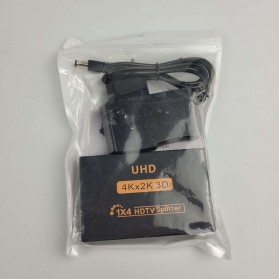 AIXXCO HDMI Splitter 1x4 4K - PC-48 - Black - 7