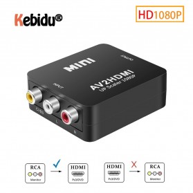 Kebidu Adapter Konverter AV to HDMI - HDV-M610 - Black