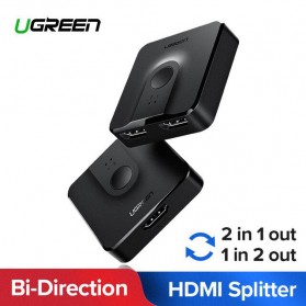 UGREEN HDMI Switcher-Splitter Bi-Direction 2 in 1 Out 4K - CM217 - Black