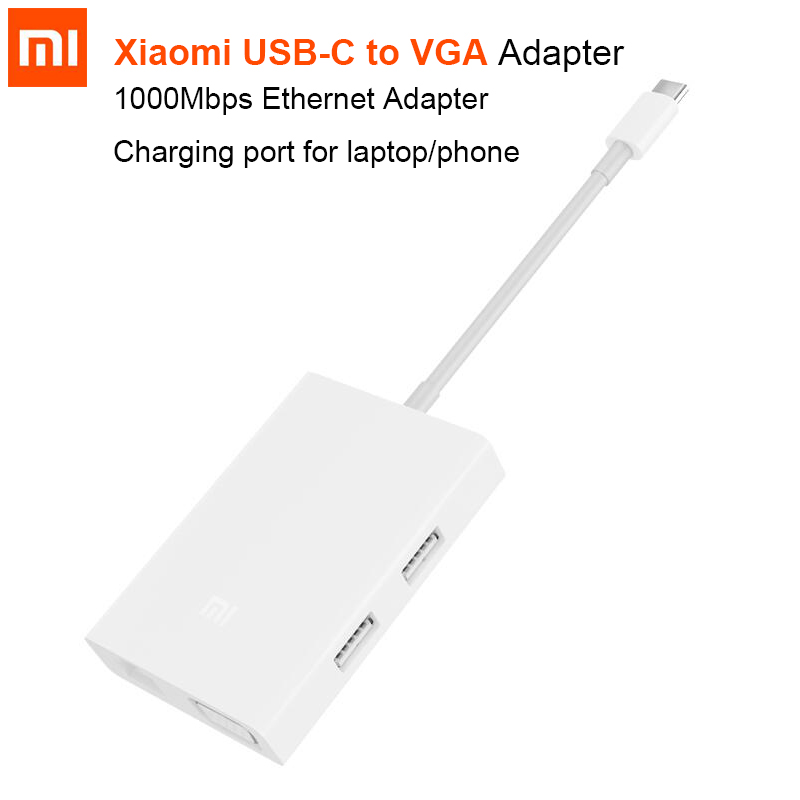 Xiaomi Konverter Usb Type C To Vga Ethernet White Jakartanotebook Com