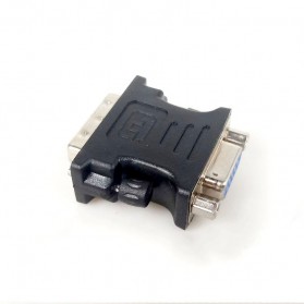 EASYIDEA Adaptor VGA Female ke DVI-I (Dual Link) Male - Black