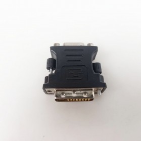 EASYIDEA Adaptor VGA Female ke DVI-I (Dual Link) Male - Black - 3