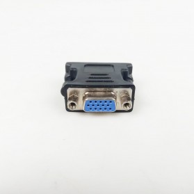 EASYIDEA Adaptor VGA Female ke DVI-I (Dual Link) Male - Black - 5