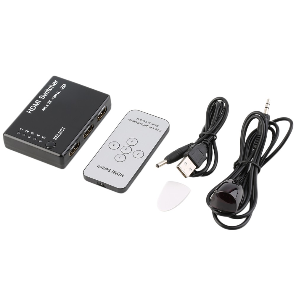 hdmi switcher 5 port 4k x 2k mhl 3d with remote black hdmi switcher 5 port 4k x 2k mhl 3d with remote black