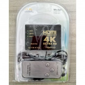Robotsky HDMI Switcher 3 Port 4K x 2K Ultra HD + Remote - UH-501 - Black - 6