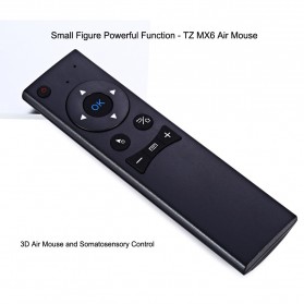 Remote Control Wireless Dengan Mic Untuk Smart TV - TZ MX6 - Black - 7