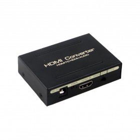 HDMI to HDMI + Optical SPDIF + RCA Audio Extractor Converter - AY60 - Black