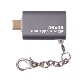 Adapter Converter USB Type C to Display Port 4K - Gray - 3