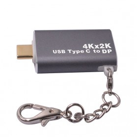 Adapter Converter USB Type C to Display Port 4K - Gray - 4