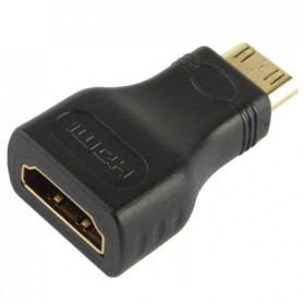 FSU Adaptor Konverter HDMI Male ke HDMI 19 Pin Female Gold Plated - SHH10 - Black