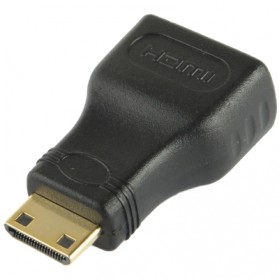 FSU Adaptor Konverter HDMI Male ke HDMI 19 Pin Female Gold Plated - SHH10 - Black - 2