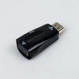 Taffware Adaptor HDMI ke VGA & AUX 1080P - S-PC-0389 - Black - 3