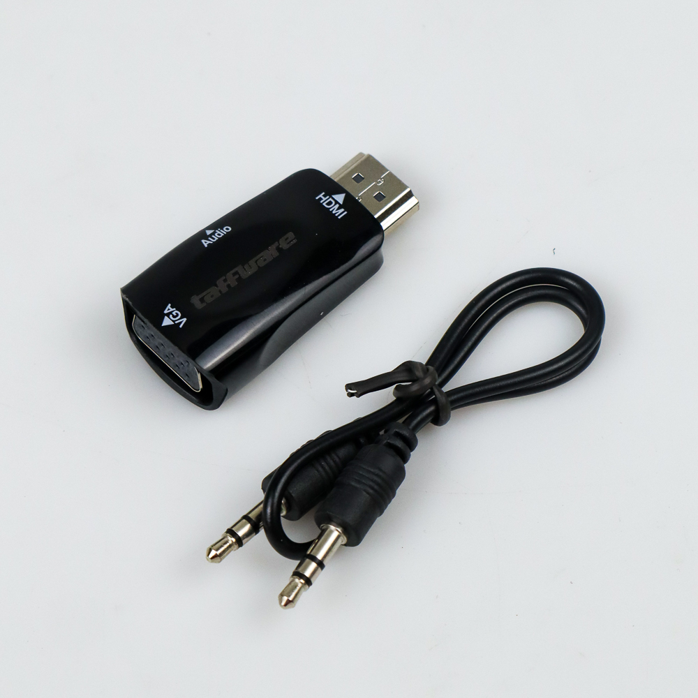 Taffware Adaptor HDMI ke VGA \u0026 AUX 
