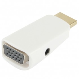 Adapter HDMI ke VGA & AUX 1080P - White - 3