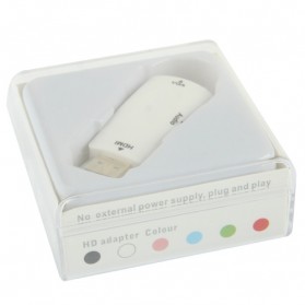 Adapter HDMI ke VGA & AUX 1080P - White - 5
