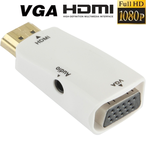 Taffware Adapter Hdmi Ke Vga Aux 1080p S Pc 0389 White Jakartanotebook Com
