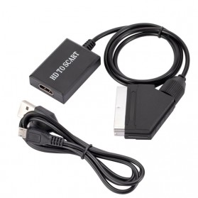 EZY Video Adapter Converter HDMI ke SCART 1080P - Black