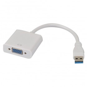 Adapter Display USB 3.0 ke VGA - CM162 - White - 2