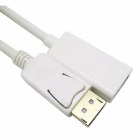 Manifun Kabel Adapter Displayport ke HDMI Female - XZT000246 - White