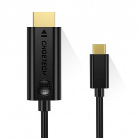 CHOETECH Kabel Adapter Converter USB Type C to HDMI 4K 3 Meter - XCH-0030BK - Black