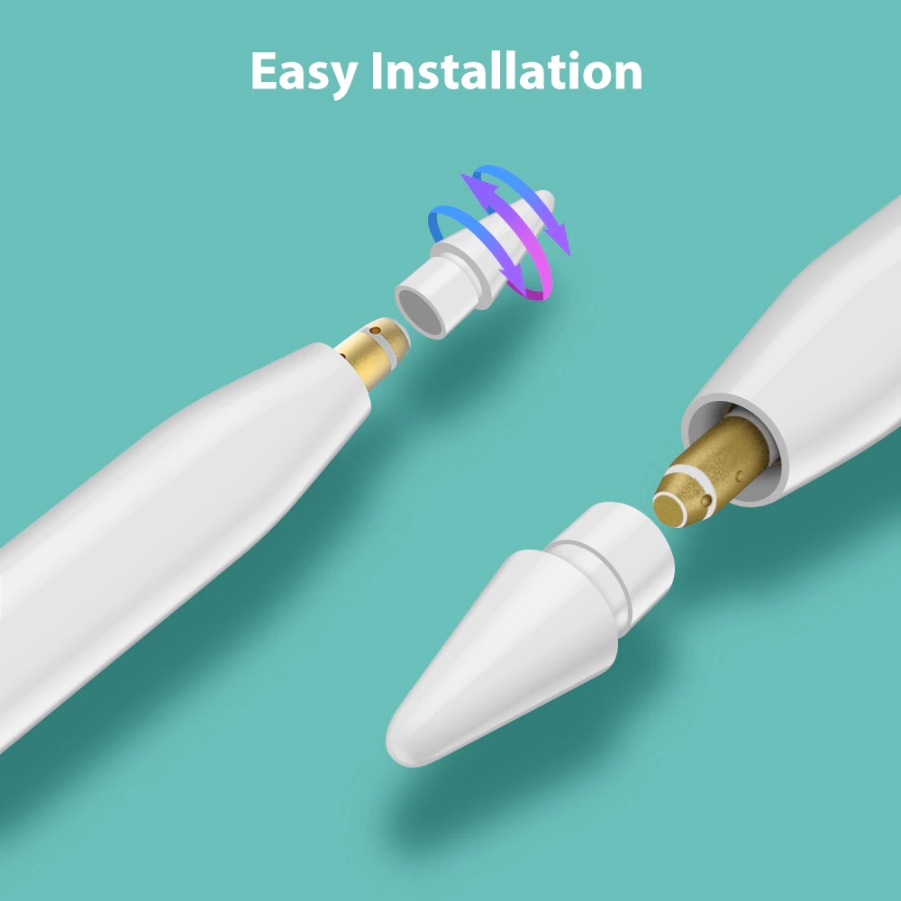 Gambar produk GOOJODOQ Ujung Nib Pensil Stylus Capacitive Touch Pen for Apple Pencil - GJD5G