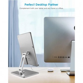 T-WOLF Dudukan Penahan Tablet Ipad Stand Holder 4-15.6 Inch - MT134 - Gray - 4