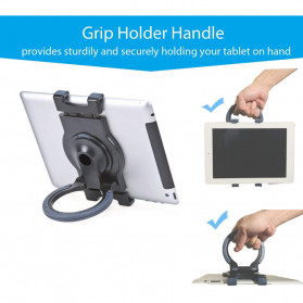 BUBM Stand Holder Tablet with Hand Holder - JY-036 - Black - 10