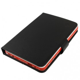Universal Leather Case with Holder for Tablet PC 7.0 inch - Black - 3