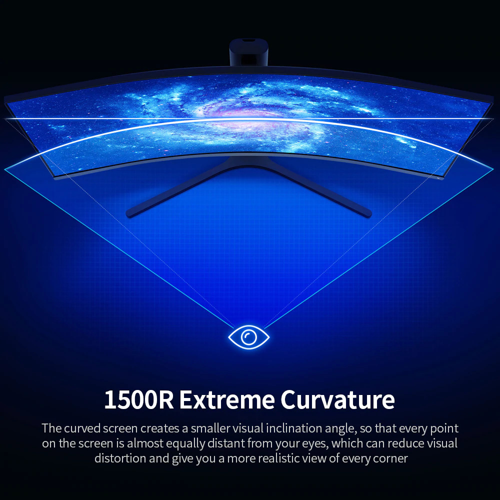 Xiaomi Ultra Wide Curved Gaming Monitor 1440P 144Hz AMD
