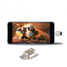 Kinganda Mini OTG USB Type C Card Reader - P30 - Silver - 4