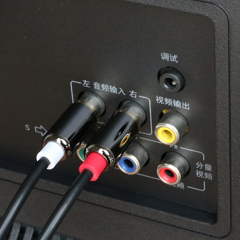 Amkle Kabel Audio RCA to 3.5 mm Auxiliary Cable 1 m 1019 Black