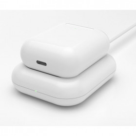 JAVY Qi Wireless Charging Dock for Apple Airpods Wireless Case - W4 - White - 3