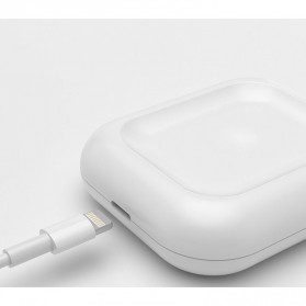 JAVY Qi Wireless Charging Dock for Apple Airpods Wireless Case - W4 - White - 5