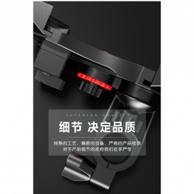 INIU Smartphone Holder Sepeda Motor Handlebar Version with USB Charger 2.1A - C-3 - Black - 8