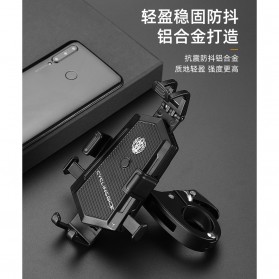 ZY Smartphone Holder Sepeda Motor Handlebar Version - Y-17 - Black