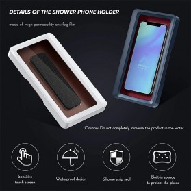 Lusweimi Smartphone Holder Kamar Mandi Bathroom Waterproof Case Box - SY20 - White - 3