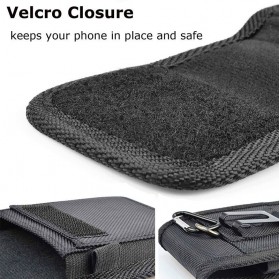 Syrinx Tas Smartphone Case Waist Bag Fanny Pack Belt Loop Size XL - SY20 - Black - 6